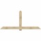 Ekena Millwork Eugene Rough Sawn Timber Gable Bracket, Douglas Fir, 96"W x 44"H x 4"D x 6"F, 11/12 Pitch GBW096X44X0406EUG00RDF - alternate 1